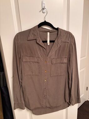 Babaton Green Utility Shirt